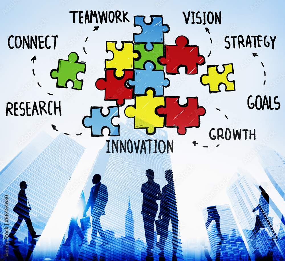 Poster teamwork team collaboration connection togetherness unity concep