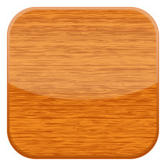 Wooden Button for app and web