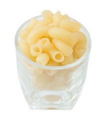 Cup of Raw Elbow Macaroni or Gomiti Pasta