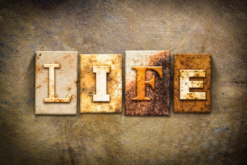 Life Concept Letterpress Leather Theme