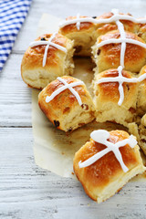 Sweet buns on the paper