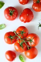 branch of red tomatoes
