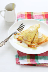 pancakes with condensed milk