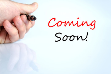 Coming soon Text Concept