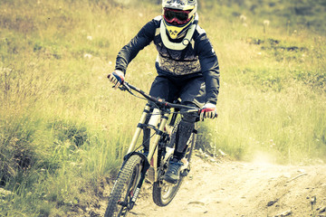 Naklejka premium MTB - girl