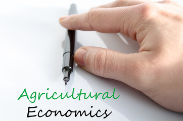 Agricultural economics Text Concept