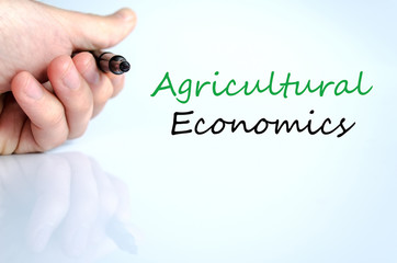 Agricultural economics Text Concept
