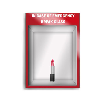 Emergency break glass case - illustration - 