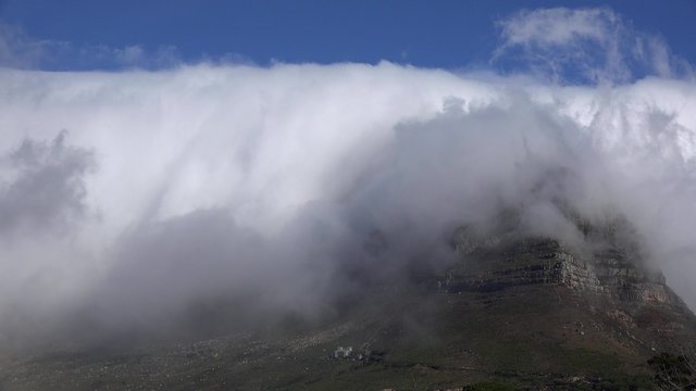 Table Mountain (Cape Town, South Africa) as 4K timelapse footage