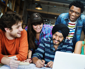 Diverse Architect People Group Working Concept