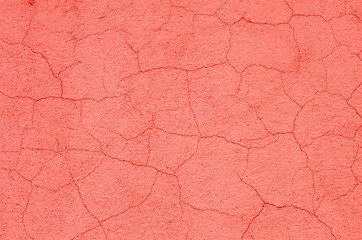red cracked wall background texture