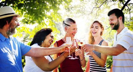 Friends Friendship Party Hanging out Concept