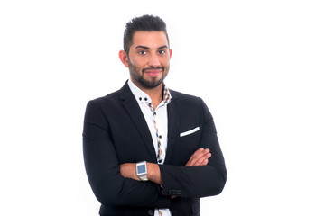 selbstbewußter junger geschäftsmann