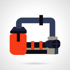 Fuel production vector icon