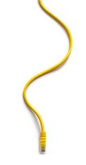 Ethernet cable on white background
