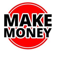 Make Money Button red with black letters