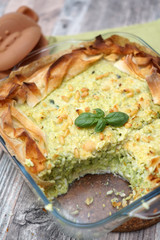 Sformato di riso in pasta fillo