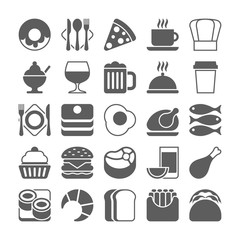 Food and drinks Icons Set