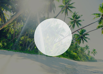 Copy Space Frame Summer Vacation Holiday Concept
