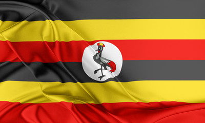 Uganda Flag. 