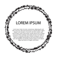 Hand drawn vintage frame