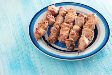 Chicken on skewers