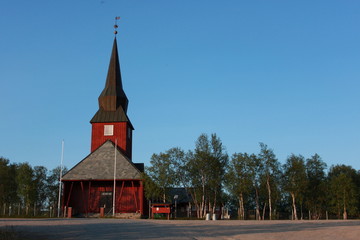 Fototapeta na wymiar Kautokeino Kirche
