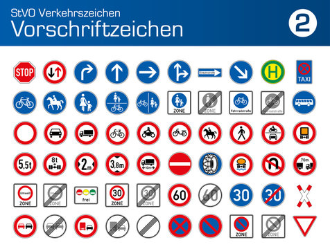 StVO Verkehrszeichen Vorschriftzeichen Auto PKW LKW 