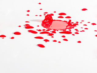 Drops of blood