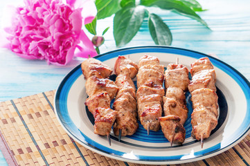 Chicken on skewers