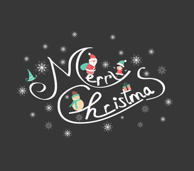 Christmas Typographic Background