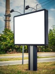 Blank billboard