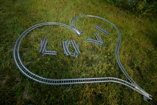 love heart shape railway