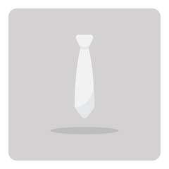 Vector of flat icon, tie on isolated background