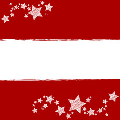 Weihnachtskarte mit Sternen | Scribble