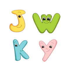 lettere alfabeto colorate