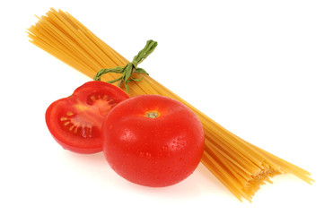Tomates et spaghettis