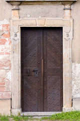 vintage wooden door