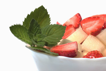 fruit salad strawberries melon