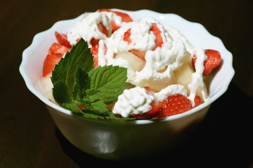fruit salad strawberries melon