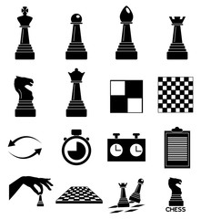 Chess icons set