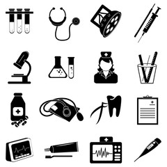Medical healthcare icons set
