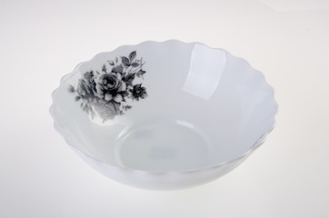 bowl, ceramic bowl on white background