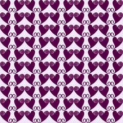 Vector seamless pattern with hearts. Modern stylish texture. Stylish texture with hearts