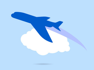 airplane symbol vector illustration design sign