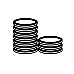 coin symbol icon sign vector illustration of money