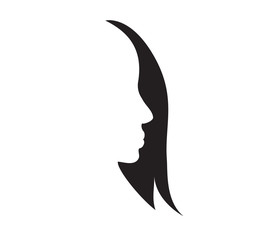 woman face vector element drawing for design