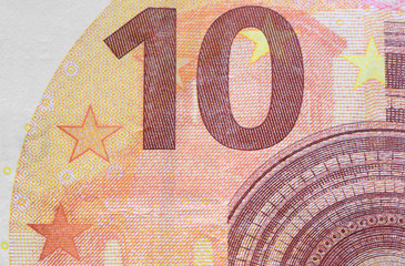 10 Euro Nahaufnahme