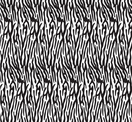 seamless zebra pattern black and white vector background