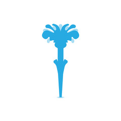 water fountain vector symbol icon illustration
